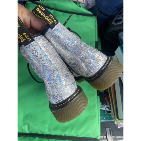 Dr. Martens Women's 1460 Pascal J Metallic Leather Boots Size 4 US New Authentic - Picture 15 of 15